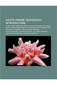 Haute-Vienne Geography Introduction