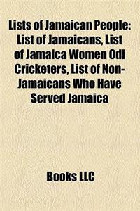 Lists of Jamaican People