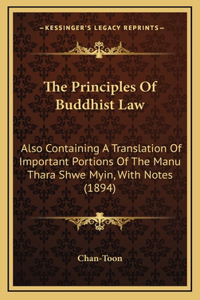 The Principles Of Buddhist Law