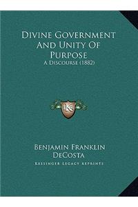 Divine Government And Unity Of Purpose