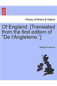 Of England. [Translated from the First Edition of 