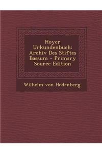 Hoyer Urkundenbuch