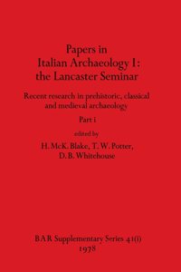 Papers in Italian Archaeology I