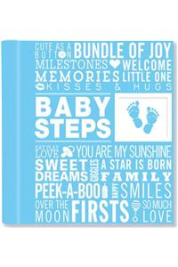Baby Steps: Baby's First-Year Album (Boy's Baby Book)
