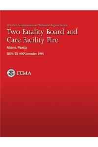 Two Fatality Board and Care Facility Fire Salvation Army Rehabilitation Center