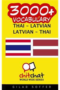 3000+ Thai - Latvian Latvian - Thai Vocabulary