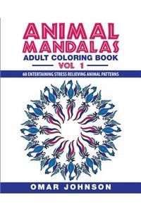 Animal Mandalas: Adult Coloring Book, Volume 1