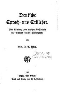 Deutsche sprach- und Stillehre