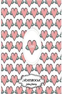 Notebook Journal Dot-grid, Many Hearts