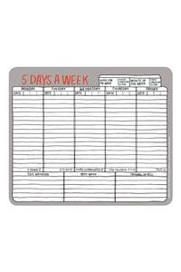 Knock Knock 5 Days a Week Hand-Lettered Mousepad