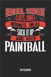 Blood Sweat clots dries. Shut up and keep Paintball