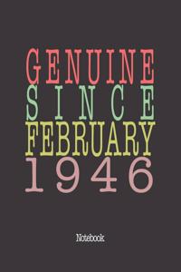 Genuine Since February 1946