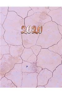 Lila Marmor & Rosegold Planer 2020