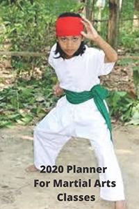 2020 Planner For Martial Arts Classes