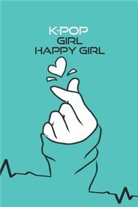 K-pop Girl Happy Girl Journal & notebook