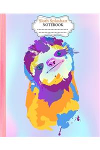 Sloth Splashart Notebook
