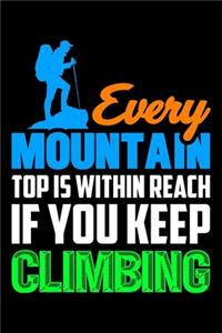 Every Mountain Top Is Within Reach If You Keep Climbing