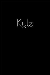 Kyle: Notebook / Journal / Diary - 6 x 9 inches (15,24 x 22,86 cm), 150 pages. Personalized for Kyle.