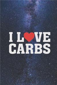 I Heart Love Carbs - Foody Funny Journal