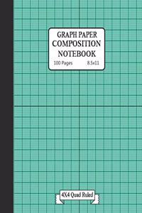 Graph paper composition notebook