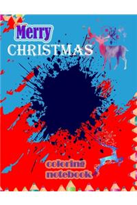 Merry Christmas coloring notebook