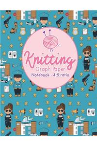 Knitting Graph Paper Notebook - 4