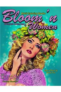 Adult Coloring Books Bloom'n Women