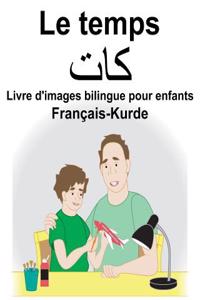 Français-Kurde Le temps Livre d'images bilingue pour enfants