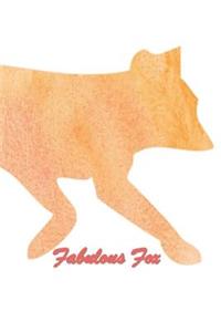 Fabulous Fox: 124 Page Softcover, Has Both Lined And/Or Blank Pages with a Fox Images, College Rule Composition (6