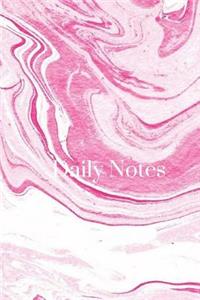 Daily Notes - Pink Marble