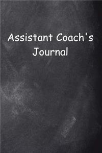 Assistant Coach's Journal Chalkboard Design