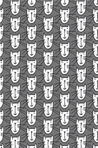 Journal Notebook For Cat Lovers Smiley Cats Pattern 10