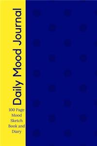 Daily Mood Journal - 100 Page Mood Sketch Book and Diary