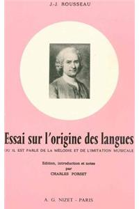 Essai Sur l'Origine Des Langues