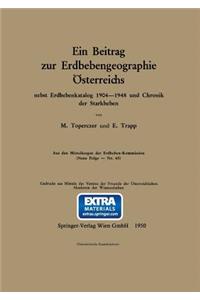 Ein Beitrag zur Erdbebengeographie Österreichs