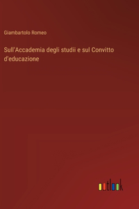 Sull'Accademia degli studii e sul Convitto d'educazione