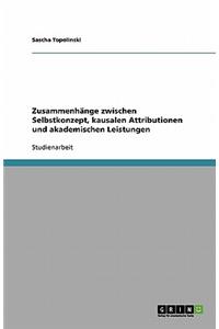 Zusammenhänge zwischen Selbstkonzept, kausalen Attributionen und akademischen Leistungen