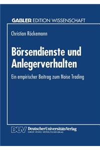 Börsendienste Und Anlegerverhalten