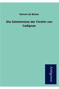 Die Geheimnisse Der F Rstin Von Cadignan