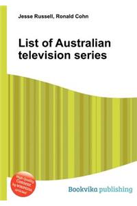 List of Australian Television Series