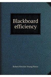 Blackboard Efficiency