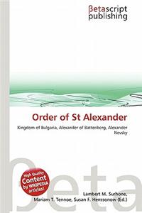 Order of St Alexander