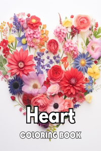 Heart Coloring Book for Adults