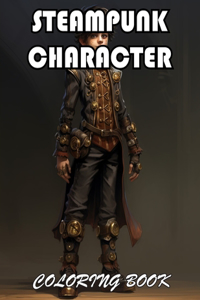 Steampunk Character Coloring Book