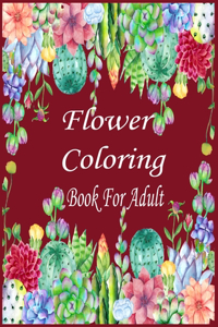 Flower Coloring Book for Adult