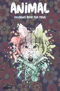 Mandala Coloring Book for Teens - Animal