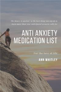 Anti Anxiety Medication List