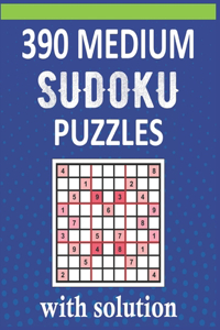 390 Medium Sudoku Puzzles With Solution