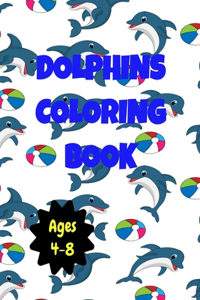 Dolphins Coloring Book