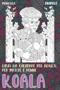 Libri da colorare per adulti per matite e penne - Mandala - Animale - Koala